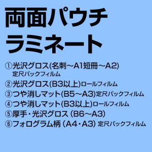 画像1: 100μ光沢グロス(B3〜)ロールフィルム加工 3×8判（〜900×〜2400mm）+余白 １〜５枚 (1)